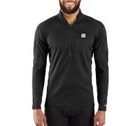 Carhartt Herren Base Force Midweight Tech Viertelreißverschluss Baselayer-Shirt, Schwarz, XX-Large Hoch