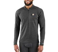 Carhartt Herren Base Force Schweres Polyester-Wolle, Viertelreißverschluss Baselayer-Shirt, Schwarz/Erika, S