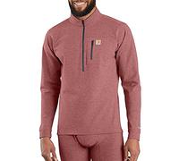 Carhartt Herren Base Force Tech Langarm Viertelreißverschluss Baselayer-Shirt, Feuerstein Heather, 3X-Groß