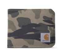 Carhartt Herren Standard Bifold und Passcase, strapazierfähige Geldbörsen, erhältlich in Leder und Canvas-Stilen, Nylon Duck (Blind Duck Camo), Einheitsgröße