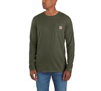 Carhartt Herren Big & Tall Force Relaxed Fit Midweight Langarm Pocket T-Shirt, Basilikum Heather, L
