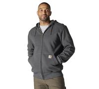 Carhartt Herren Big & Tall Midweight Zip Front Hooded Sweatshirt K122 Kapuzenpulli, Carbon Heather, XXX-Large Hoch