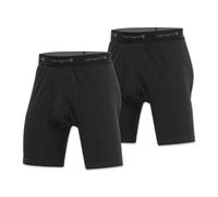 Carhartt Herren Boxershorts aus Baumwollmischgewebe, 20,3 cm, 2 Stück Retroshorts, Schwarz, Medium
