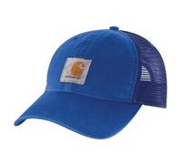Carhartt Herren Canvas Mesh-Back Cap Baseballkappe, Blau - Glass Blue, Einheitsgröße