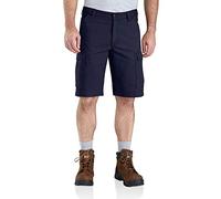 Carhartt Herren-Cargo-Shorts aus Segeltuch, robust, flexibel, lockere Passform, Marineblau, 56