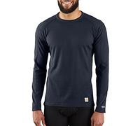 Carhartt Herren Force Midweight Classic Thermo-unterhemd mit Langen Ärmeln Baselayer-Shirt, Marineblau, L