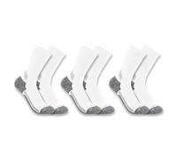 Carhartt Herren Force Performance Work 3 Pair Pack 1 Paar Socken, Weiss/opulenter Garten, Large (3er