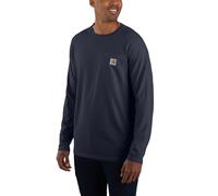 Carhartt Herren Force Relaxed Fit Midweight Langarm Pocket T-Shirt, Marineblau, XXL