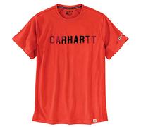 Carhartt FORCE FLEX BLOCK LOGO T-SHIRTS S/S 105203 - Größe M - Farbe cherry tomato
