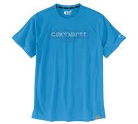 Carhartt Herren Force Relaxed Fit Midweight Short-Sleeve Block Logo Graphic T-Shirt Force Relaxed Fit Midweight Short Sleeve Pocket T-Shirt