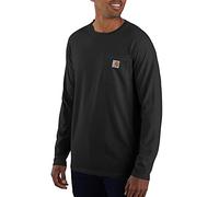 Carhartt Herren Force® Relaxed Fit, mittelschweres, kurzärmliges Pocket T-Shirt, Schwarz, L