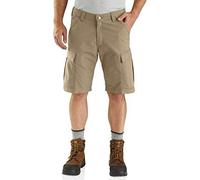 Carhartt Herren Force® Relaxed Fit Ripstop Cargo-Arbeitsshorts, Dunkles Khaki, W38
