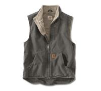 Carhartt Herren Gefütterte Weste mit Stehkragen Work Utility Oberbekleidung, Kiesfarben, L Groß Hoch