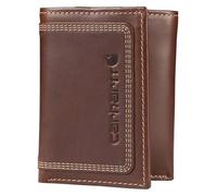 Carhartt Herren-Geldbörse aus robustem Leder mit Dreifachstich, erhältlich in Mehreren Ausführungen, Braun (Brown), Einheitsgröße