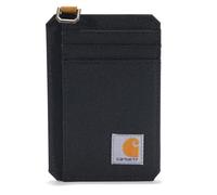 Carhartt Herren Geldbörse für die Fronttasche, strapazierfähiges Segeltuch oder Leder, mit Geldklammer, Nylon-Duck (schwarz), US-Einheitsgröße