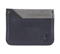 Carhartt Herren Geldbörse, Schwarz, Minimalistisch, Vordertasche, Weiches Leder und Wildleder