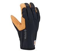 Carhartt Herren Gore-tex Infinium Synthetic Leather Secure Cuff Glove Handschuhe für kaltes Wetter, Schwarz/Gerste, Large