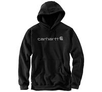 Carhartt Marquette Logo Hoodie, schwarz/grau, Größe 2XL