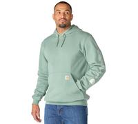 Carhartt Iconic K288 Logo Sweatshirt, grau-grün, Größe M für Männer