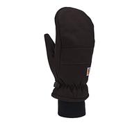 Carhartt Herren Insulated Duck Synthetic Leather Knit Cuff Mitt Handschuhe für kaltes Wetter, Schwarz, XL