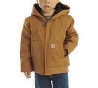 Carhartt Herren Isolierte Kapuzenjacke aus Segeltuch mit Reißverschluss Mantel, Braun Brown, 24 Months