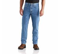 Carhartt Herren-Jeans, schmale Passform, schwer, 5 Taschen, konisch zulaufend, Stonewashed, X-Groß