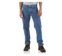 Carhartt Herren-Jeans, schmale Passform, schwer, 5 Taschen, konisch zulaufend, Stonewashed, X-Groß