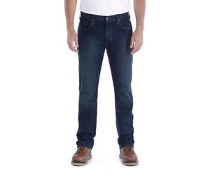 carhartt® Herren Jeanshose RUGGED FLEX STRAIGHT TAPERED JEAN, erie, Größe W40/L32 (Outdoorkleidung & Freizeitkleidung)