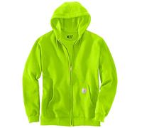 Carhartt Herren K122 Midweight Zip Front Hooded Sweatshirt, Brite Lime, XXX-Large Groß