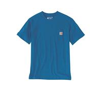 Carhartt Herren K87 Pocket S/S T-Shirt T-Shirt, Marine Blue Heather, XS