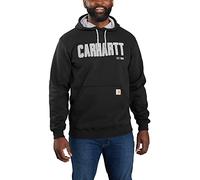 Carhartt Herren Kapuzenpullover Felt Logo Graphic, Farbe: Schwarz, Größe: L