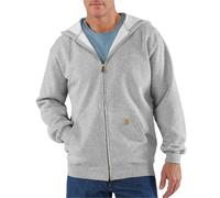 carhartt® Herren Kapuzensweater ZIP HOODED SWEATSHIRT, heather grey, Größe S (Outdoorkleidung & Freizeitkleidung)