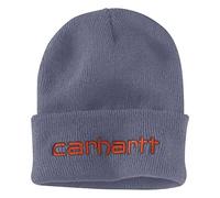 Carhartt Herren Knit Insulated Logo Graphic Cuffed Beanie Hut für kaltes Wetter, Blau, Einheitsgröße