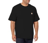 Carhartt Herren Kurzärmliges Taschen und Lockerer Passform (Auch Erhältlich in Big & Tall) Arbeits-Nutzung-T-Shirts, Schwarz, Mittel