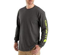 Carhartt Herren Langärmliges T-Shirt mit Charakteristischem Logo Hemd (1er Pack)