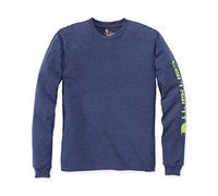 Carhartt Herren Langärmliges T-Shirt mit Charakteristischem Logo Hemd (1er Pack)