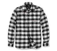 Carhartt Herren Langarmhemd Flannel L,S Plaid Shirt, Farbe:Malt, Größe:XL