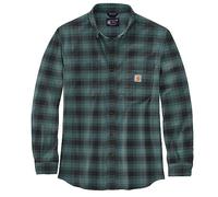 Carhartt Hemd Flannel L/S Plaid Shirt Sea Pine-2XL