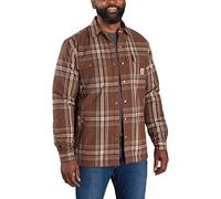Carhartt Flannel Sherpa Lined Hemd, braun, Größe L