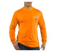 Carhartt Herren Langarmshirt mit hoher Sichtbarkeit, kräftige Farbverstärkung, Brite Orange, X-Groß