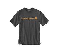 Carhartt Core Logo T-Shirt dicke Qualität S anthrazit/orange