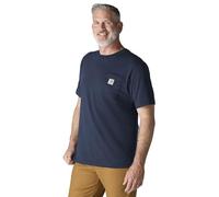Carhartt Herren Loose Fit Heavy Weight Short Sleeve Pocket T-shirt (Groß & Groß) T-Shirt, Navy, 5XL