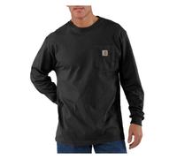 Carhartt Herren Loose Fit Heavyweight Long-Sleeve Pocket T-Shirt, Farbe: Black, Größe: XXL