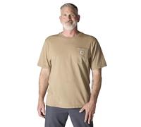 Carhartt Herren Loose Fit Heavyweight Short-Sleeve Pocket (Available in Big & Tall) Arbeits-Nutzung-T-Shirts, Wüste, Klein