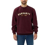 Carhartt Herren Loose Fit Midweight Crewneck Block Logo Graphic Sweatshirt Sweatshirt