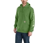 Carhartt Herren Loose Fit Midweight Logo Sleeve Graphic Sweatshirt Kapuzenpullover, Arborvitae Heather, XL