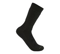 Carhartt Herren Midweight Merino Wool Blend Uniform Crew Socken, Schwarz, Large