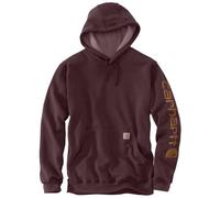 Carhartt Herren Midweight Sleeve Logo Hooded Sweatshirt Kapuzenpullover, Black, XL