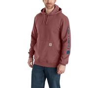 Carhartt, Herren, Weites, mittelschweres Sweatshirt mit Logo-Grafik auf dem Ärmel, Apfelbutter Heather, XS