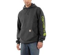 Carhartt Herren Kapuzenpullover Sleeve-Logo – Anthrazit meliert – XL